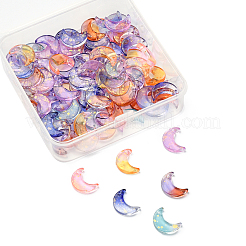 100Pcs 5 Colors Glass Pendants&nbsp;GLAA-CJ0001-64