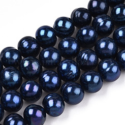 Natural Cultured Freshwater Pearl Beads Strands&nbsp;PEAR-N013-07E