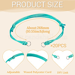 20Pcs Waxed Polyester Cord Bracelet Making&nbsp;AJEW-TAC00084