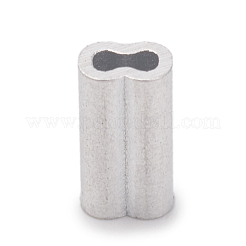 Aluminum Slide Charms/Slider Beads&nbsp;ALUM-WH0164-58-1mm