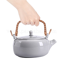 4 Pcs 2 Colors Rattan Metal Teapot Handle&nbsp;FIND-PH0001-06-WH