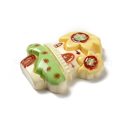 Cartoon Food Hous Opaque Resin Decoden Cabochons&nbsp;CRES-H001-01A