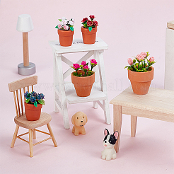 5Pcs 5 Styles Resin with PVC Display Decorations&nbsp;DJEW-GA0001-65