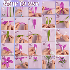 DIY Polyester Plush Sticks Kit&nbsp;DIY-GA0009-12A