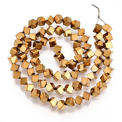 Electroplated Synthetic Non-magnetic Hematite Beads Strands&nbsp;G-T139-62B