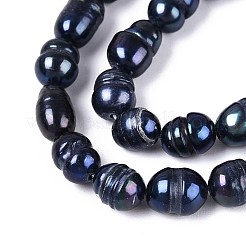 Natural Cultured Freshwater Pearl Beads Strands&nbsp;PEAR-N012-09Z