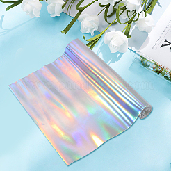 レーザーpuレザー生地  クラフト用品  銀  1350x300x0.8mm&nbsp;AJEW-WH20816-059D