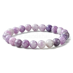 Natural Lepidolite Stretch Beaded Bracelets&nbsp;G-A185-01U