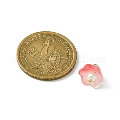 Transparent Spray Painted Glass Charms&nbsp;PALLOY-TA00091