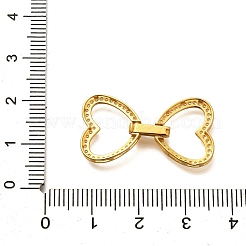 925スターリングシルバーの留め金  蝶結び  18KGP本金メッキ  29x15.5x3mm&nbsp;LS-STER-B006-08G-B