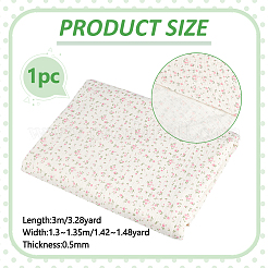 Flower Pattern Cotton Fabric&nbsp;DIY-WH0504-985A
