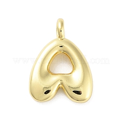 Rack Plating Brass Balloon Letter Pendants&nbsp;KK-C050-01G