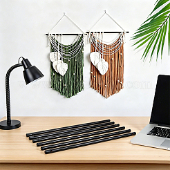 DIY Craft Wood Round Sticks with Double-hole&nbsp;DIY-WH0622-524B