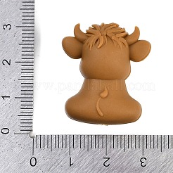 シリコンビーズ  DIYネックレスとブレスレットの作り方  漫画牛  シエナ  27.5x24x14mm  穴：2mm&nbsp;SIL-Q028-02B