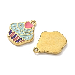 304 Stainless Steel Enamel Pendants&nbsp;STAS-G362-09G