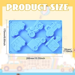 車をテーマにしたケーキアイスシリコン型  ブルー  26.8×17×2.8cm&nbsp;ST-CJ0043-087