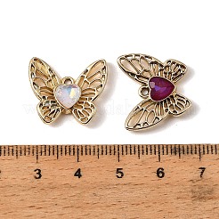 UV Plating Alloy Glass Pendants&nbsp;FIND-K032-42G