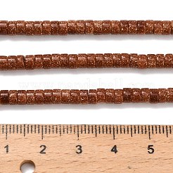 Synthetic Goldstone Beads Strands&nbsp;G-Z110-A37-2x4mm-01