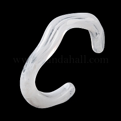 Twisted Acrylic Cuff Bangles for Women&nbsp;BJEW-F538-03A