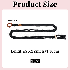 Handmade Weaving Cotton Waist Chain Belts for Women Ladies Dress&nbsp;AJEW-WH20017-73D