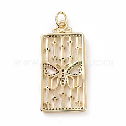 Brass Micro Pave Colorful Cubic Zirconia Pendants&nbsp;KK-E068-VF026