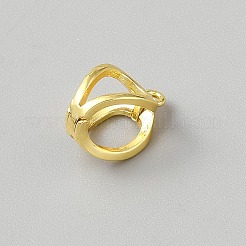 真鍮チューブベイル  ループベイル  ゴールドカラー  14.5x8.5x10mm  穴：1.4mm  内径：8.5x7mm&nbsp;KK-WH0062-237G