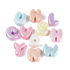 Luminous UV Plating Opaque Acrylic European Beads&nbsp;OACR-N160-49