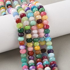 Natural Dyed White Jade Beads Strands&nbsp;G-F753-06C