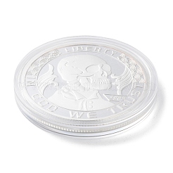 Rusting Silver Alloy Challenge Coin&nbsp;AJEW-XCP0002-71C
