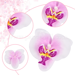 20Pcs Silk Cloth Artificial Phalaenopsis Flower&nbsp;AJEW-SP0003-55A