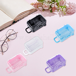 5Pcs 5 Colors Luggage Cases Plastic Candy Gift Storage Boxes&nbsp;CON-CN0001-21