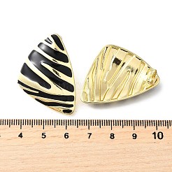 Alloy Enamel Stud Earrings&nbsp;EJEW-V010-01G-01