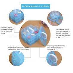Rectangle Portable PP Plastic Detachable Storage Box&nbsp;CON-D007-02E