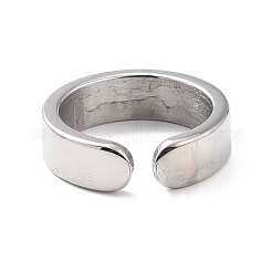 女性用ナンバーリング  304ステンレススチールエナメルカフ指輪  NUM。3  usサイズ6 3/4(17.1mm)&nbsp;RJEW-C016-01C-P