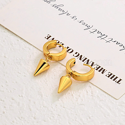 Stainless Steel Cone Hoop Earrings&nbsp;MY1932