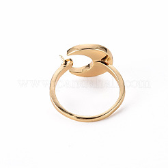 Brass Peg Bails Cuff Finger Ring Settings&nbsp;KK-T062-70G-NF