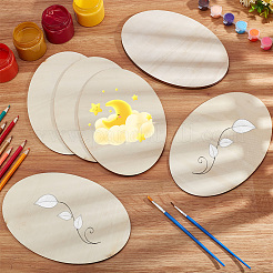 Unfinished Beech Wooden Blank Slices&nbsp;WOOD-WH0124-47A