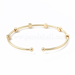 Brass Cuff Bangles&nbsp;BJEW-A134-05G