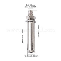 201ステンレス製拡張ボルト  ステンレス鋼色  53.5x13.5mm&nbsp;SW-TAC0002-12C