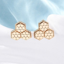 Brass Stud Earrings&nbsp;EJEW-D288-10G