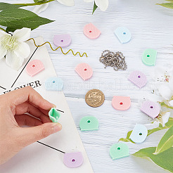 60Pcs 4 Colors PVC Nonslip Waterproof Reusable Key Sleeve&nbsp;AJEW-OC0004-39