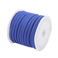 3x1.5mm Blue Flat Faux Suede Cord&nbsp;X-LW-R003-55