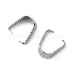 Tarnish Resistant 304 Stainless Steel Snap on Bails&nbsp;STAS-R048-13x9mm