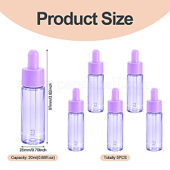 5Pcs Glass Dropper Bottles&nbsp;MRMJ-TADJ0002-01B