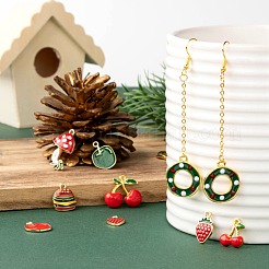32Pcs 8 Style Alloy Enamel Pendants&nbsp;ENAM-LS0001-34