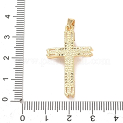 Brass Micro Pave Cubic Zirconia Pendants&nbsp;KK-P352-03A-G
