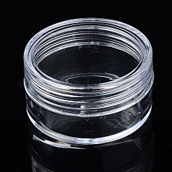 カラムポリスチレンビーズ貯蔵容器  ジュエリービーズ用小さなアクセサリー  透明  4x2.2cm  内径：3.3のCM&nbsp;LS-CON-N011-020