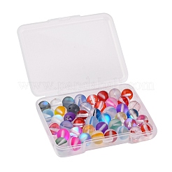 46Pcs 2 Style Synthetic Moonstone Beads&nbsp;G-FS0002-31