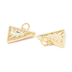Brass Micro Pave Cubic Zirconia Pendants&nbsp;ZIRC-P098-05G-03