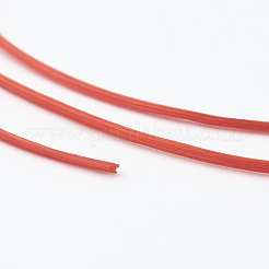 日本の平らな弾性結晶ストリング  弾性ビーズ糸  ストレッチブレスレット作り用  ファイヤーブリック  0.5mm  約328.08ヤード（300m）/ロール&nbsp;EW-G004-0.5mm-1